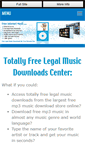 Mobile Screenshot of free-internet-music.com